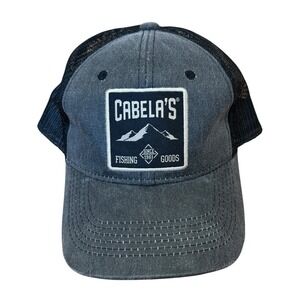 Cabela's Fishing Goods Trucker Hat Patch Logo Mesh Baseball Snapback Cap OS